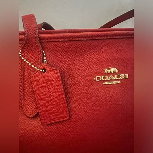 Coach Zip Top Tote (with matching pouch) - Picture 2 of 9